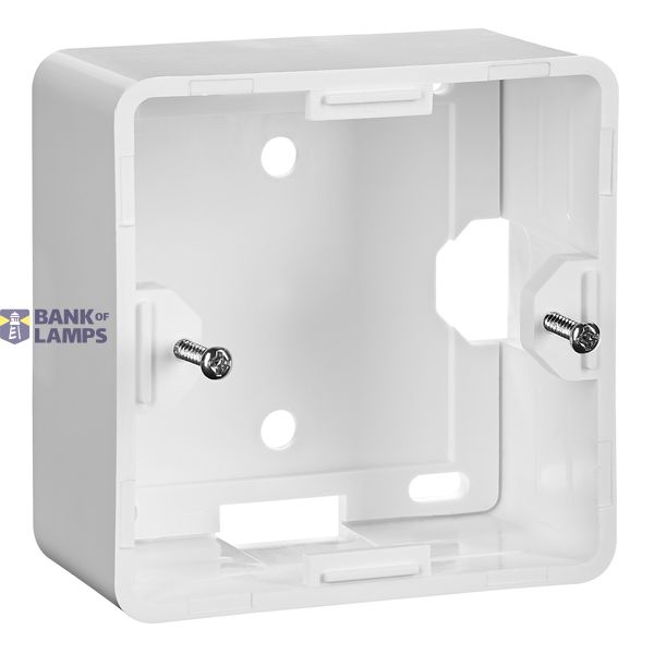 Wall-mounted box, W 80 x H 40 x D 80 mm, RAL9010, white image 1