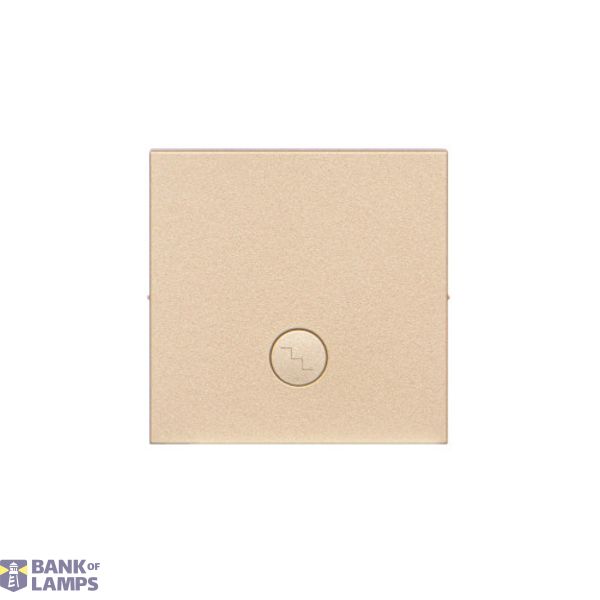 Single button for switches and push buttons, champagne matt image 1
