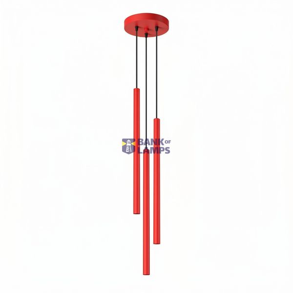 Pendant lamp PASTELO 3P red image 2