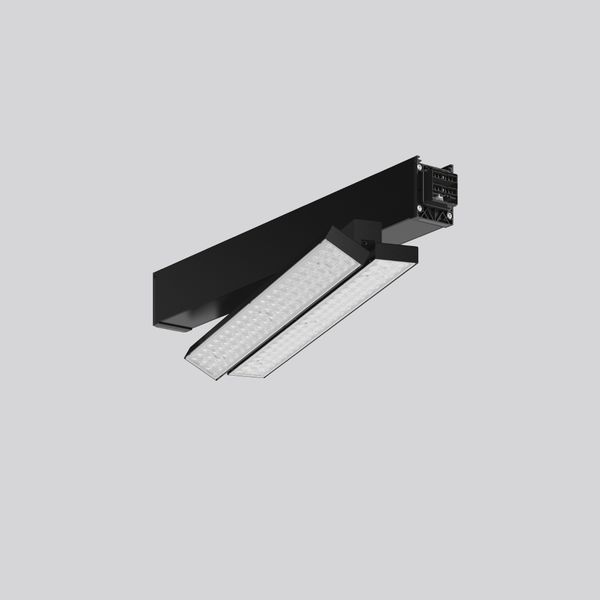 LINEDO, 41...73 W, 6300...10400 lm, 840, black, DALI Continuous line l image 1