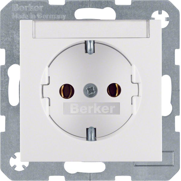 SCHUKO soc. out., S.1/B.3/B.7, p. white glossy image 1