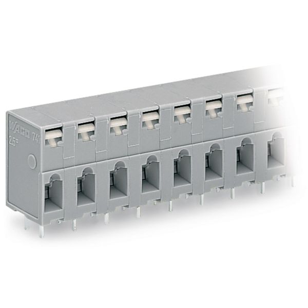 PCB terminal block push-button 2.5 mm² gray image 3