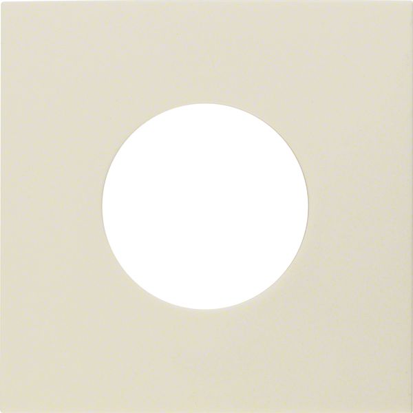 Centre plate for push-button/pilot lamp E10, S.1, white glossy image 3