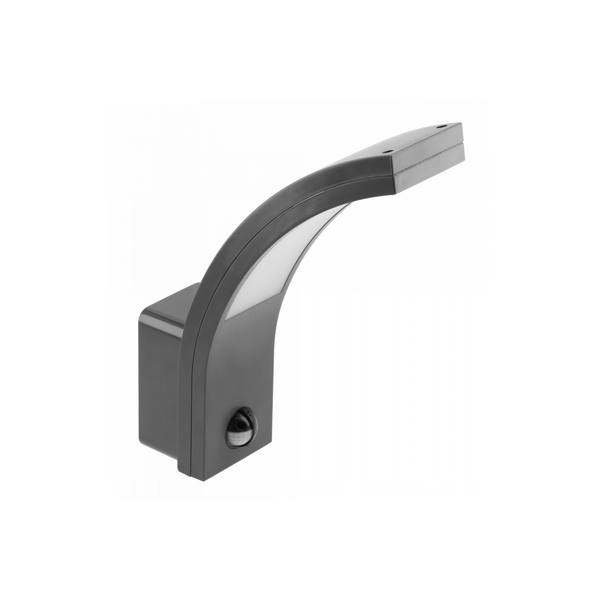 LED facade luminaire PARIS with motion sensor, 10 W, 900 lm, 4000K, IP54, gray image 1