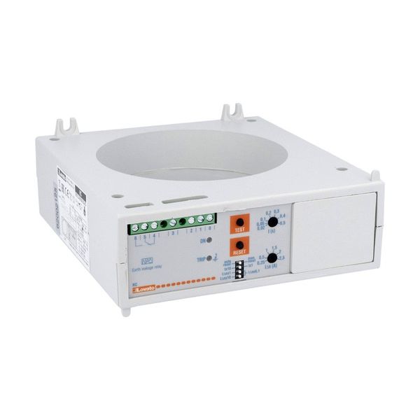 Earth leakage relay with 1 operatin threshold, compact panel mount. CT incorporated, 24-48VAC/DC image 1