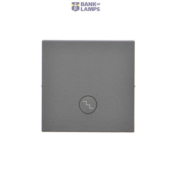 Single button for switches and push buttons, graphite mat image 1