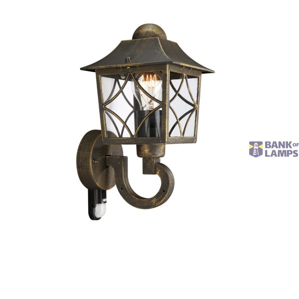 CAMBRIDGE wall lantern Black 1x60W up IR image 1