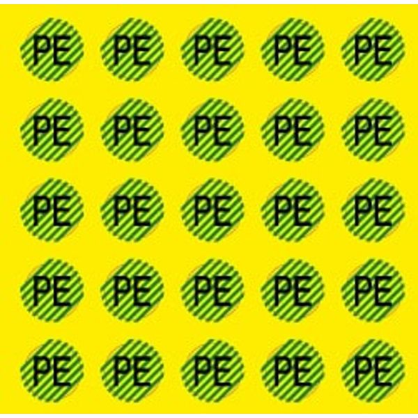 Adhesive label - Dimensions: 130 x 130 mm image 1