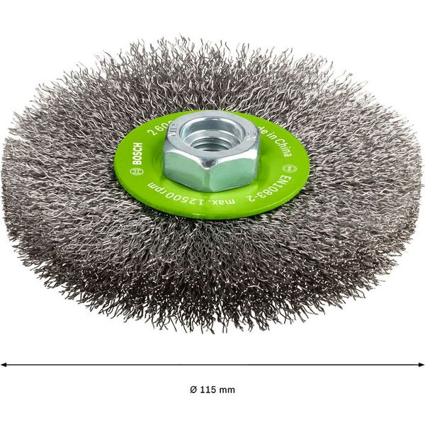 Wire Wheel Crimped 115 Stainless image 2