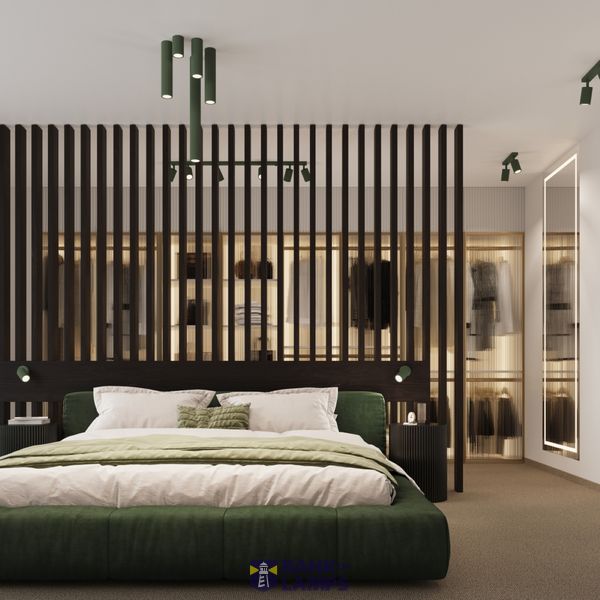 CYLINDRICAL CEILING LAMP OLIVE GREEN 40 CM CARBON VERTICAL PATTERN GU10 image 5