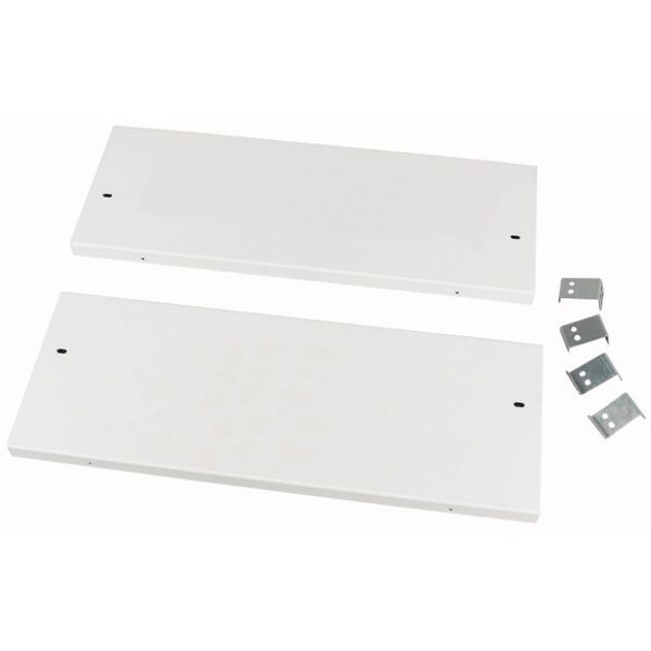 XMC0606-BS Snap-on cover, closed, BS, HxW=150x600mm, grey image 1