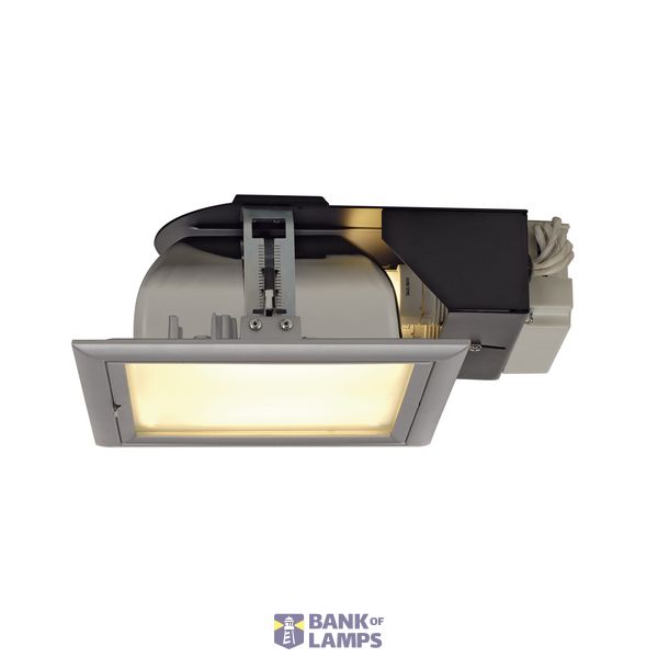 QUOR 52 EVG downlight, silver grey, TC-DE, 2x 26W image 1