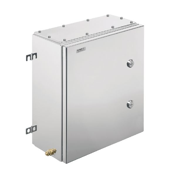 Klippon TB QL (Terminal Box - Quarter Lock), Empty enclosure, stainless steel enclosure, Height: 458 mm, Width: 382 mm, Depth: 150 mm, Material: Stainless steel 1.4404 (316L), electropolished, silver image 2