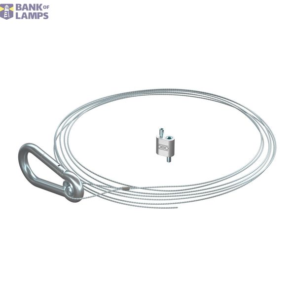 QWT SK 1 10M G Suspension wire with eyelet carabiner 1x10000mm image 1