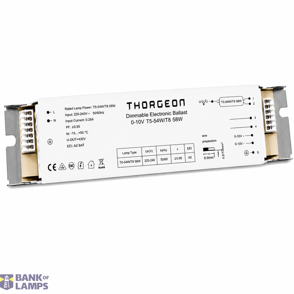 Dimmable Electronic Ballast 0-10V T5-54W/T8 58W image 1