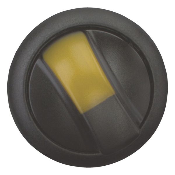 M22S-WLKV-Y Illuminated selector switch actuator, RMQ-Titan, With thumb-grip, maintained, 2 positions (V position), yellow, Bezel: black image 8