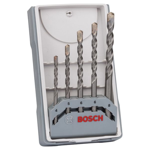 5-piece CYL-3 concrete drill bit set 4 - 8 mm image 1