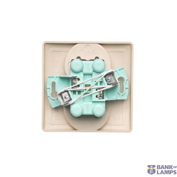 Triple switch, (module), 10AX, quick connection, satin, metallized image 1