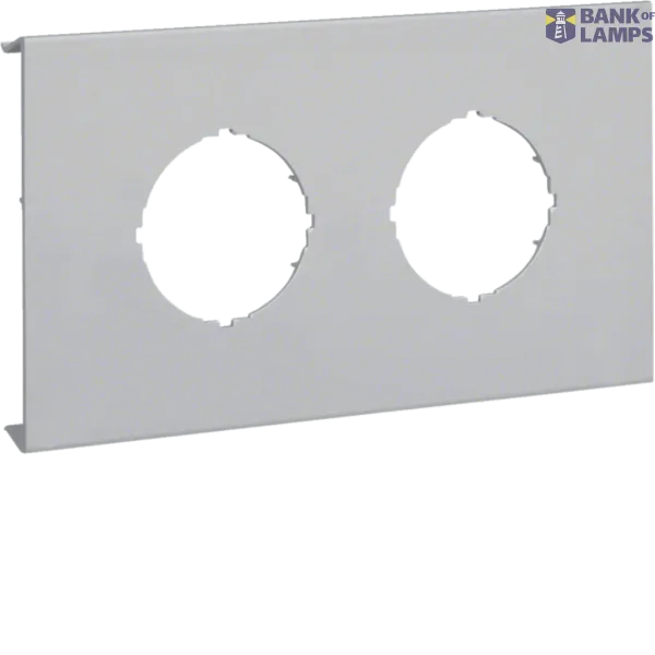 Pre-cut lid 2gang,BR70132,light grey image 1