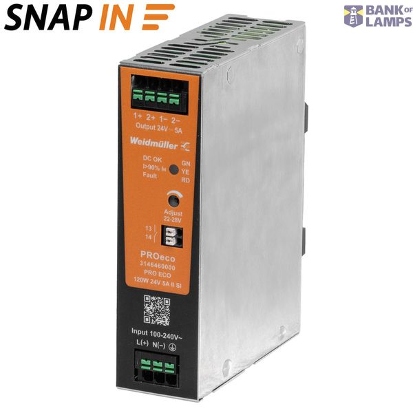 Power supply, Power supply, switch-mode power supply unit, 120 W, 5 A  image 1