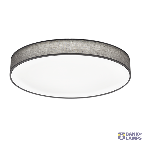 Lugano LED ceiling lamp 75 cm grey image 1
