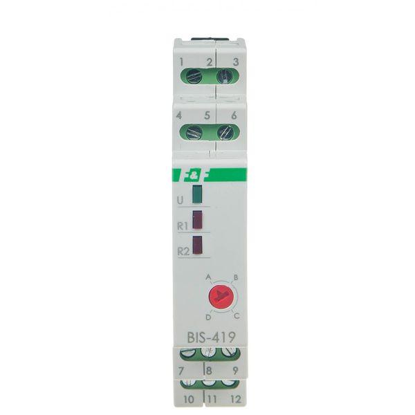 Bistable relay, 4 functions, DIN, two control circuits image 2