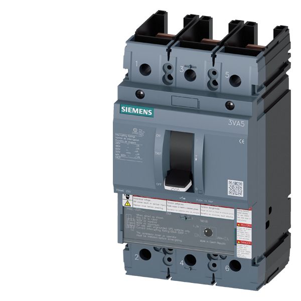 circuit breaker 3VA5 UL Frame 250 breaking capacity class C 100 kA @ 480 V image 1