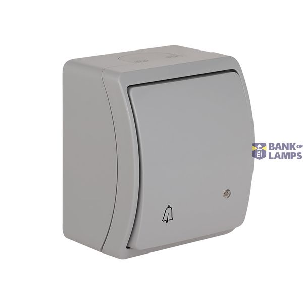 VW-5L Koala Single Push Button with illumination surface mounted IP44 gray VW 155-53 image 1