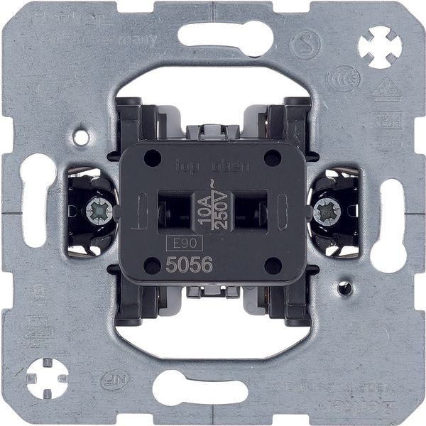 Push-butt. insert f. hotel card sw. cov. 10A, change-ov. cont., NC/NO  image 1