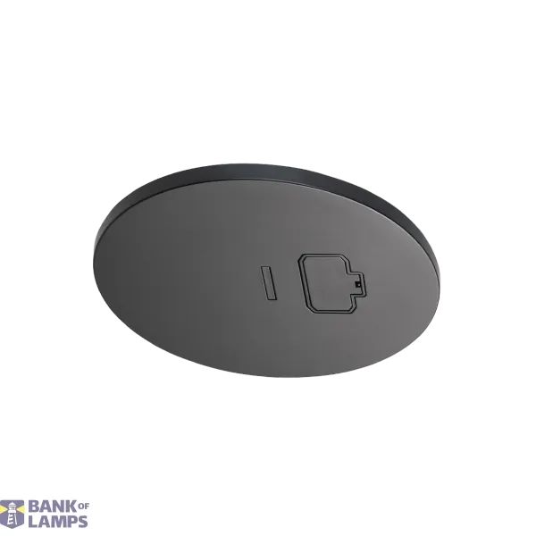 DCL CEILING OUTLET BLACK 6-PACK image 1