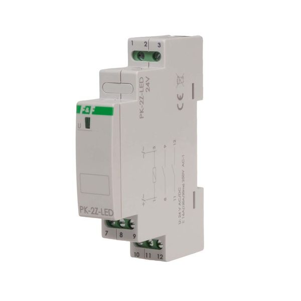 Electromagnetic relay PK-2Z-LED 24 V image 2