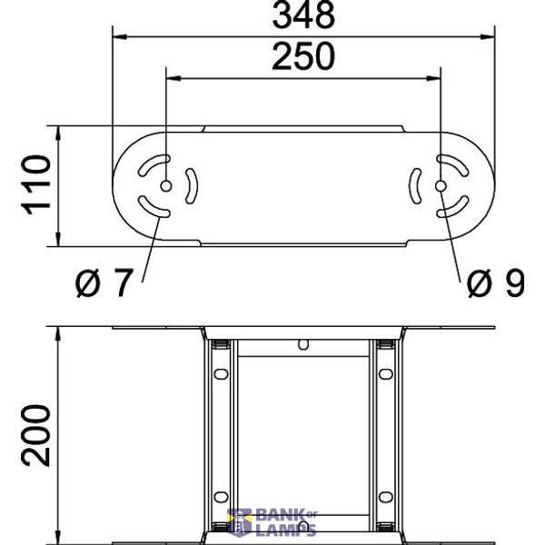 Adjustable bend element for cable ladder 110x200 Steel Hot-dip galvani image 2
