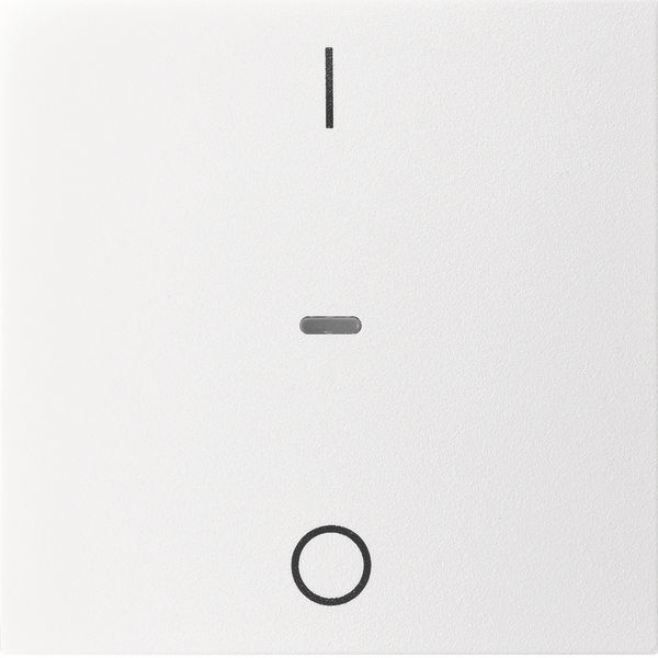 Cover I/O f. 1gang f. push-b. module, clearlens, S.1/B.3/B.7, p.white, image 1