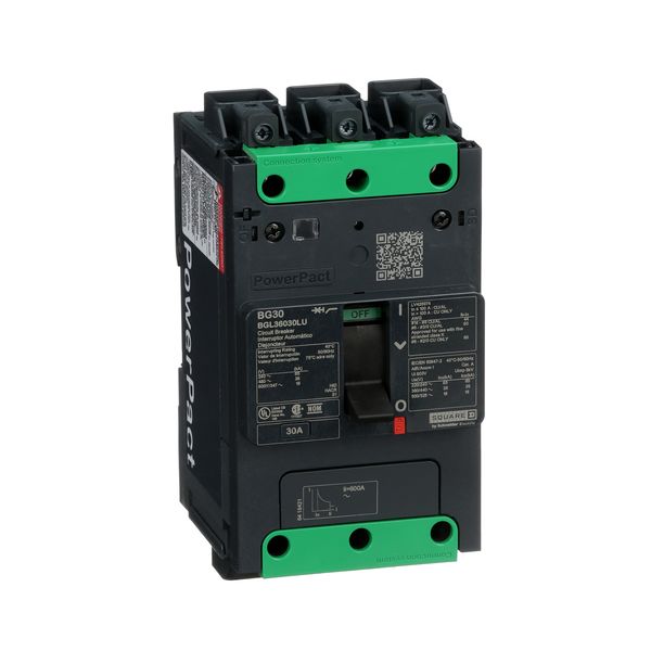 MCCB 600Y/347V 30A 3P 18KA EVERLINK image 1