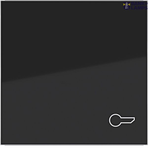 Single rocker, door opener symbol imprint, A.x/C.x, glossy night black image 1