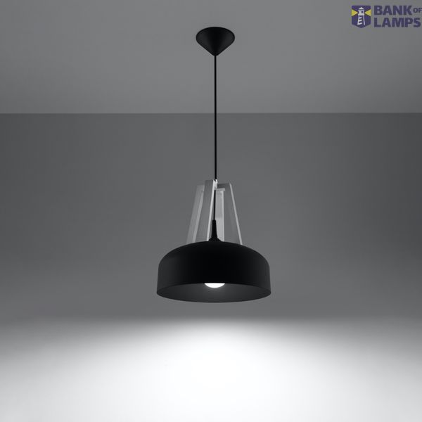 HANGING LAMP CASCO BLACK/WHITE E27 1X60W IP20 image 6