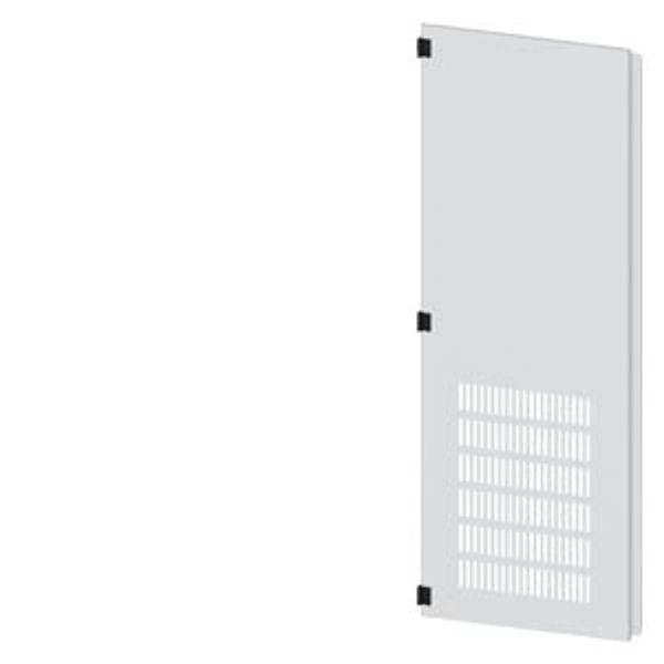 SIVACON, door half, left, with ventilation openings, IP20, H: 1800 mm, W: 600 mm, RAL image 1
