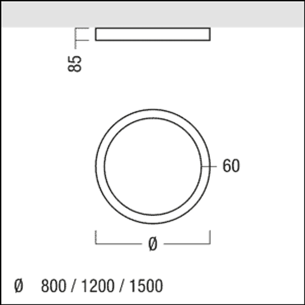 SLOIN R D 8500-940 MSC D1500 OP LDE WH - Circular luminaire image 3