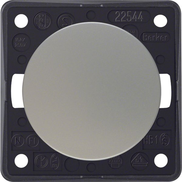 Intermediate switch, Integro - Design Flow/Pure, chrome matt, lacquere image 1