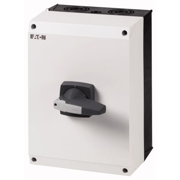 DMM-125/3N/I5/P-G Switch-disconnector, DMM, 125 A, 3P + N (solid), with grey knob, in CI-K5 enclosure image 1
