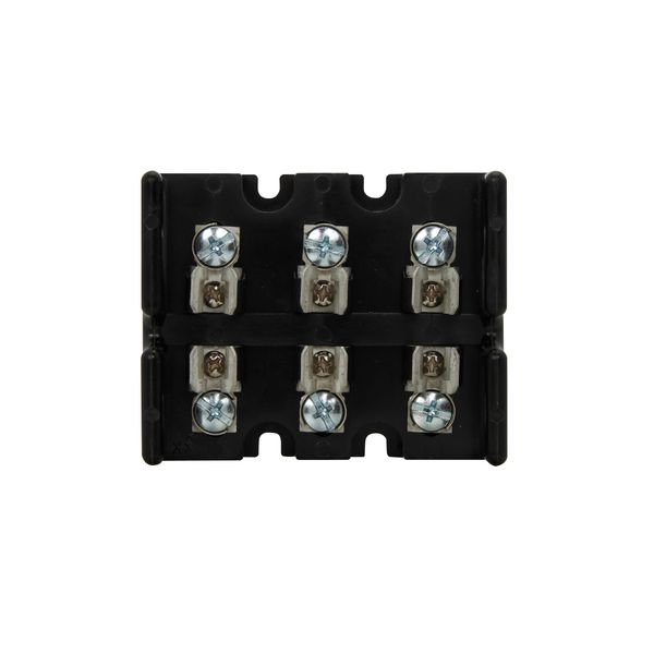Eaton Bussmann series Class T modular fuse block, 300 Vac, 300 Vdc, 0-30A, Screw, Three-pole image 1