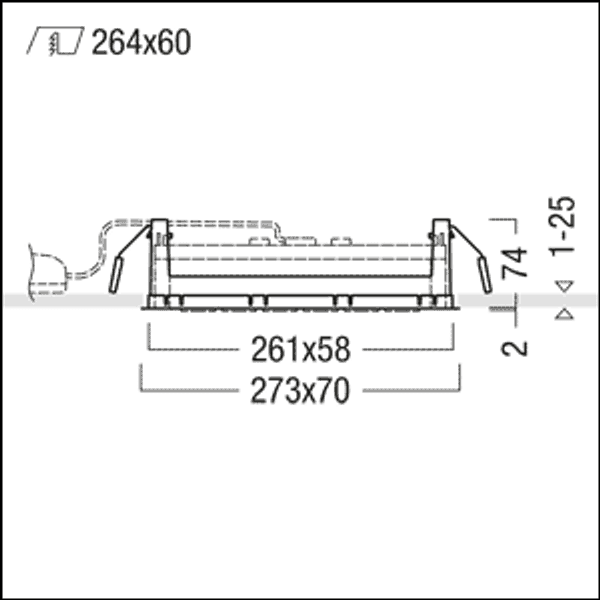 SUI DSG6 FRAME BK WH - Installation frame image 3