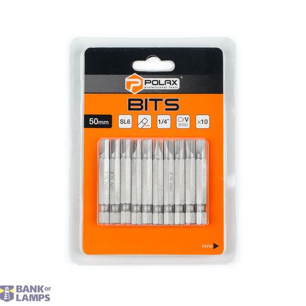 Bits，50mm，SL6 1/4" ，6150CRV (10 pcs) image 1