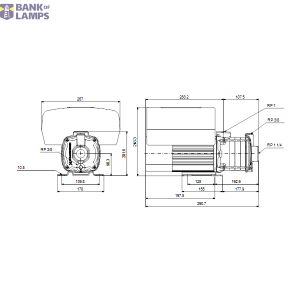 Horizontal multistage pump CME5-4 A-R-A-E-AQQE S-A-D-N 3x400V HR image 4
