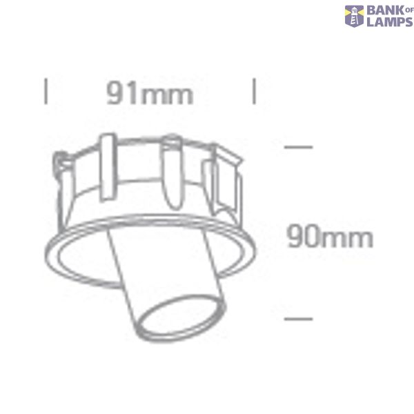 WHITE COB 6,5W WW 700mA 36deg ADJUSTABLE DARK LIGHT image 3