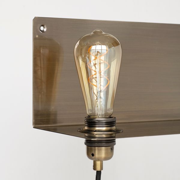 Wall Ledge Metal E27 Bronze Antique image 3