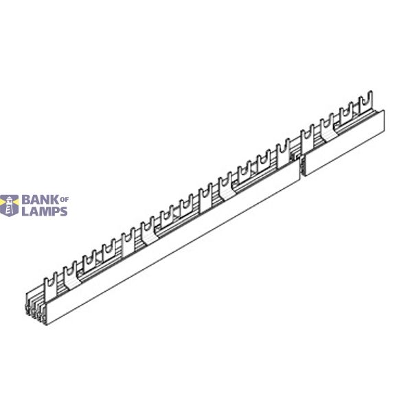 Busbar fork, 18mm, 4-pol. 10mmý, 1m, no break out version image 2
