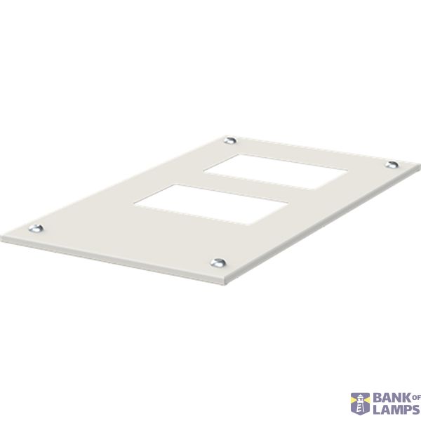 Top plate for 2x TZ flange., WxD 360x625mm image 1