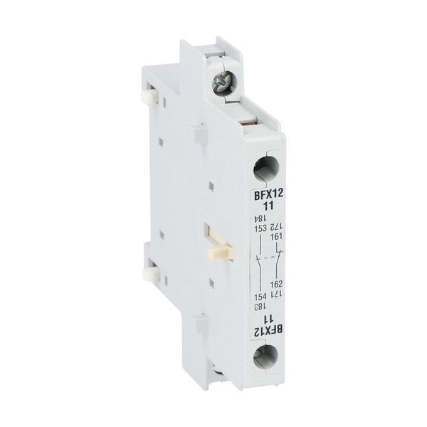 Auxiliary contact for side mounting. Screw terminals, for BF… series contactors, 1NO+1NC for BF00, BF09...BF150 image 1