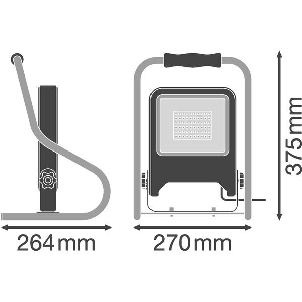 WORKLIGHT VALUE H-STAND 50 W 4000 K IP65 image 3
